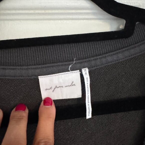 Urban Outfitters Out From Under Notch Neck Sweatshirt - Black - Picture 6 of 6